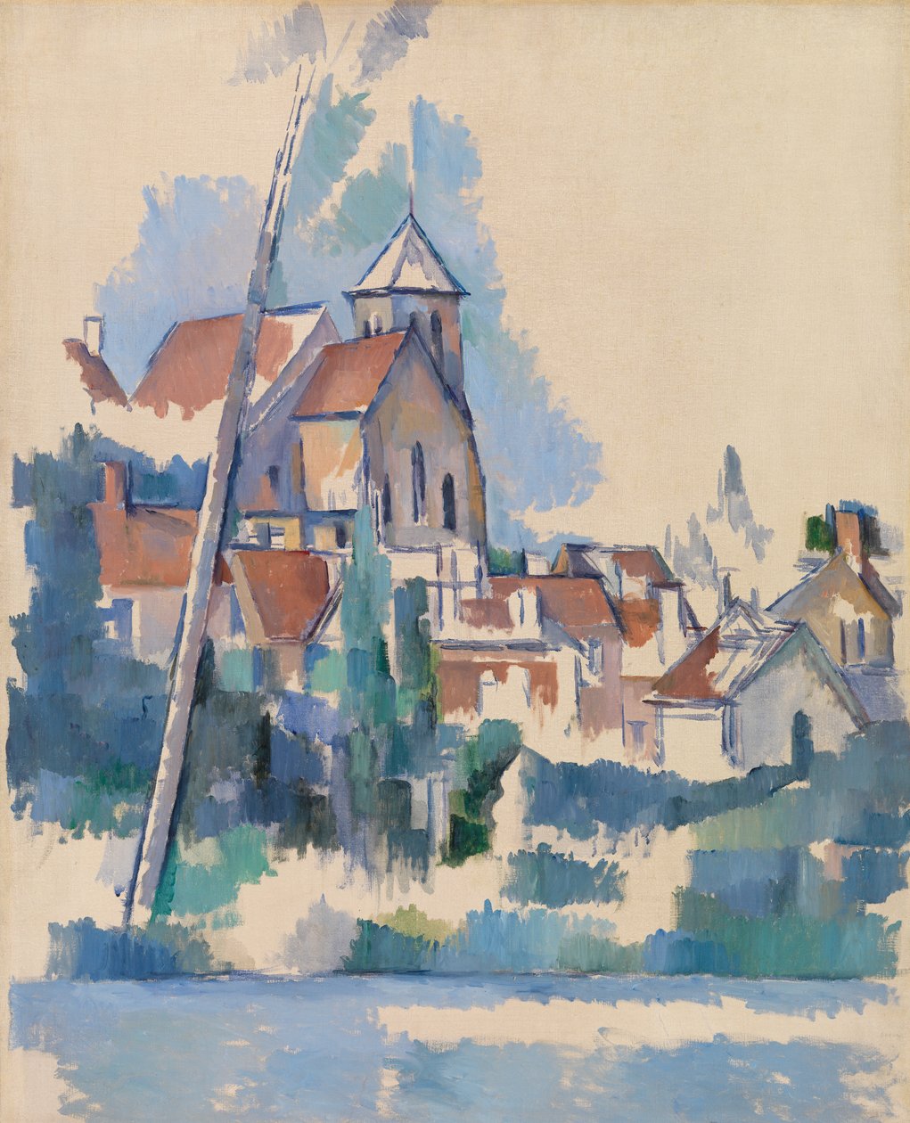 Montigny-sur-Loing-i templom, 1898 alkotó: Paul Cézanne