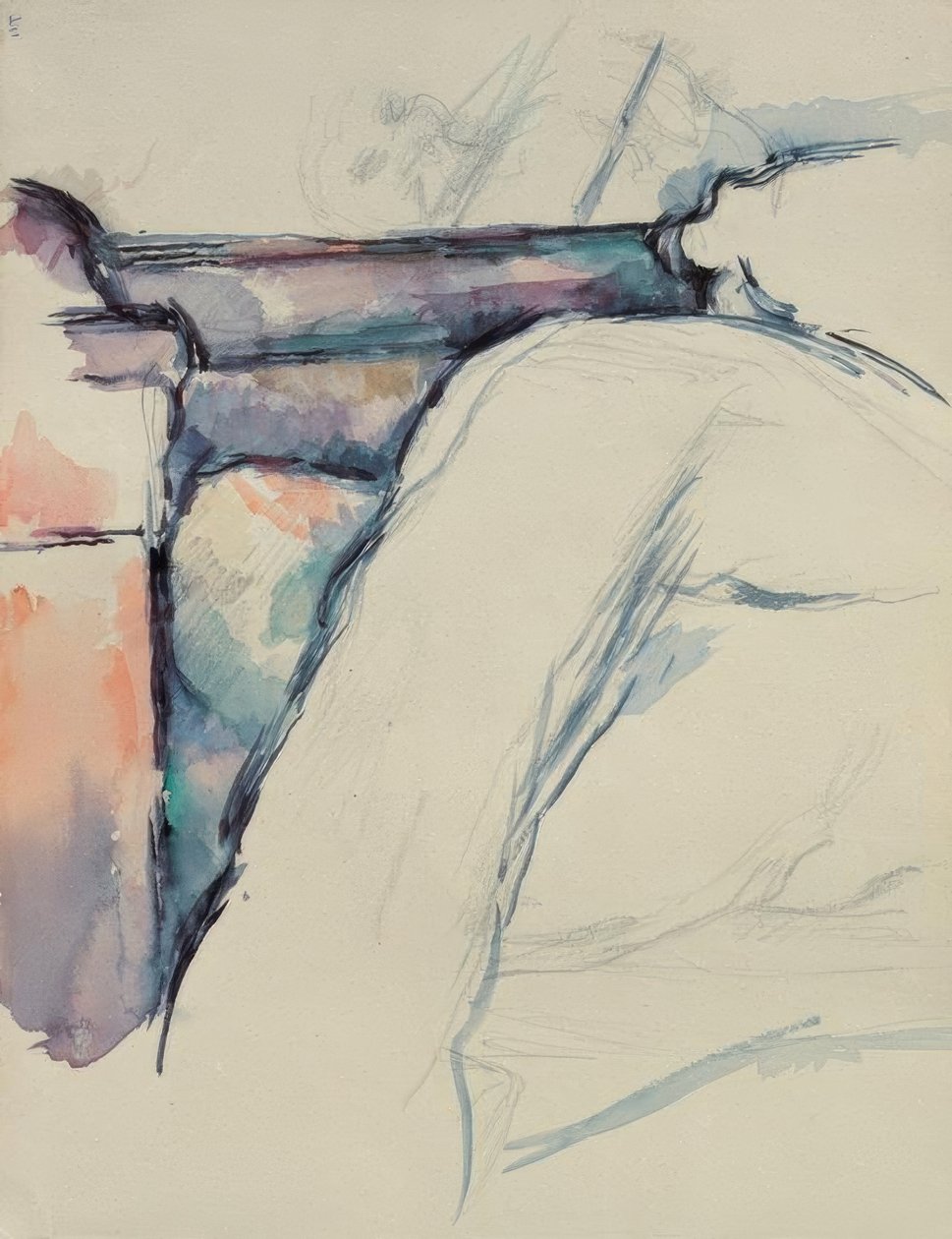 Részletes tanulmány egy vetetlen ágyról alkotó: Paul Cézanne