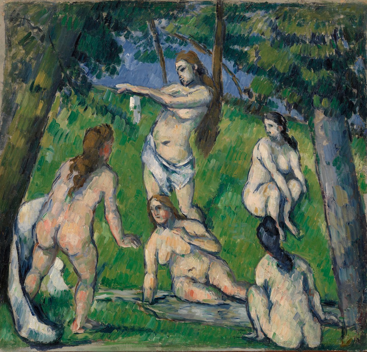 Öt fürdőző, 1877-78 alkotó: Paul Cézanne