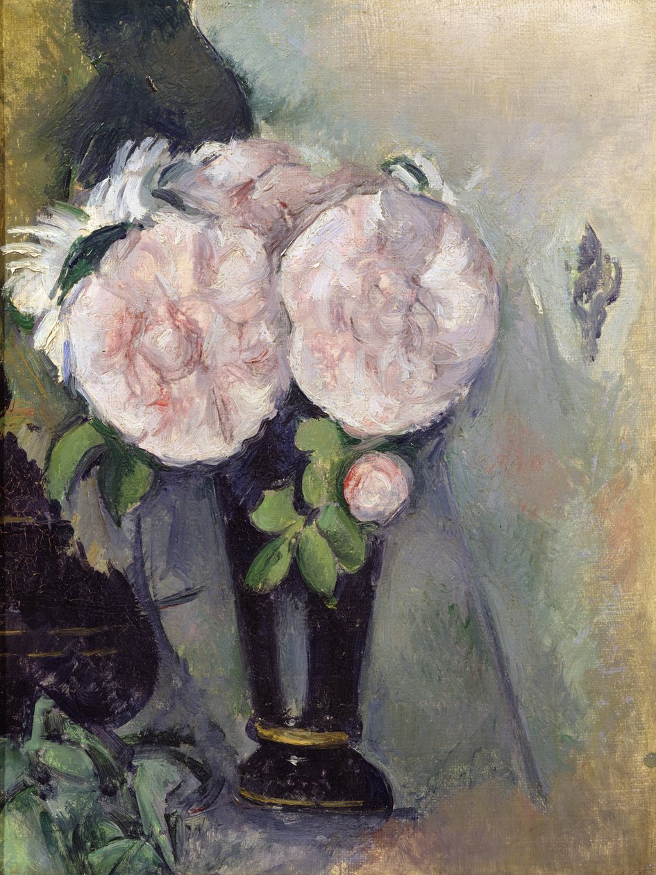 Virágok kék vázában, 1886 körül alkotó: Paul Cézanne