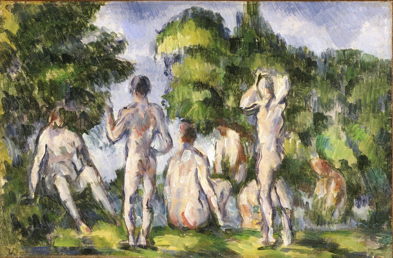 Fürdők csoportja alkotó: Paul Cézanne