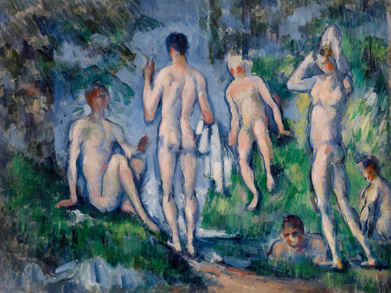 Fürdőzők Csoportja, 1892-94 alkotó: Paul Cézanne