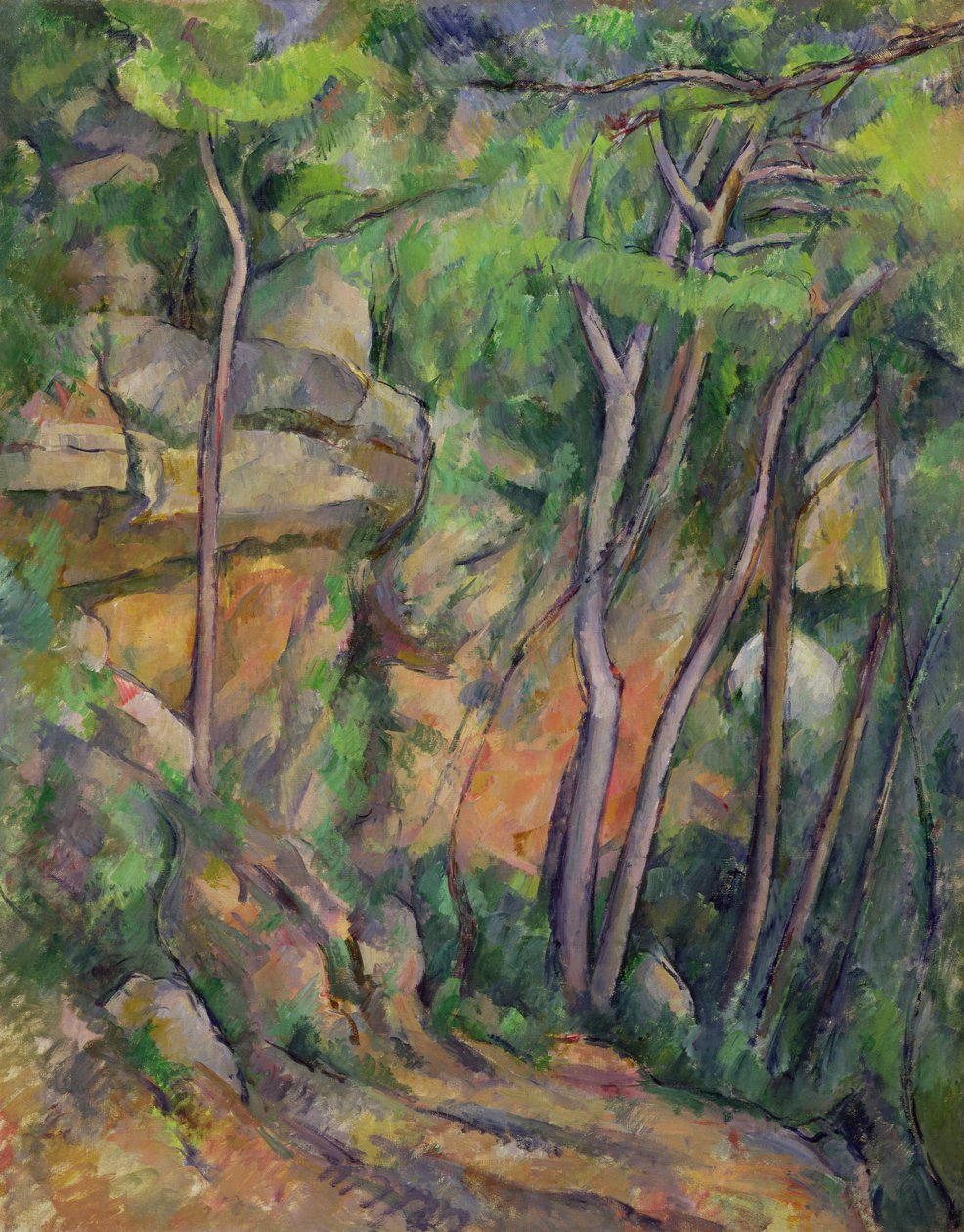A Chateau Noir parkjában, 1896-99 körül alkotó: Paul Cézanne