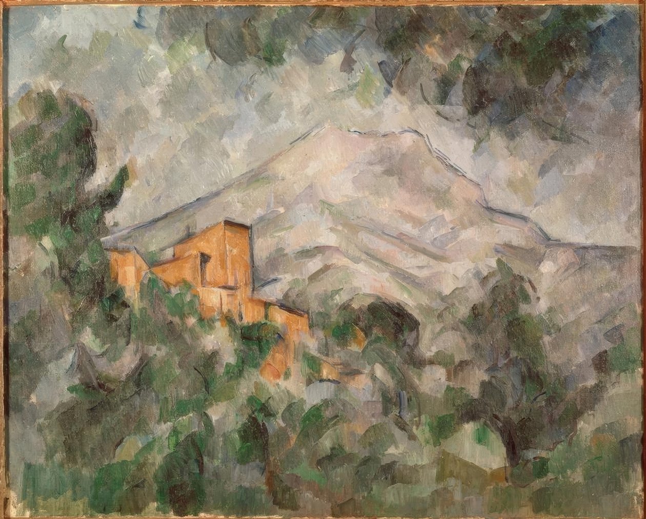 A Sainte-Victoire hegy és a Fekete vár alkotó: Paul Cézanne