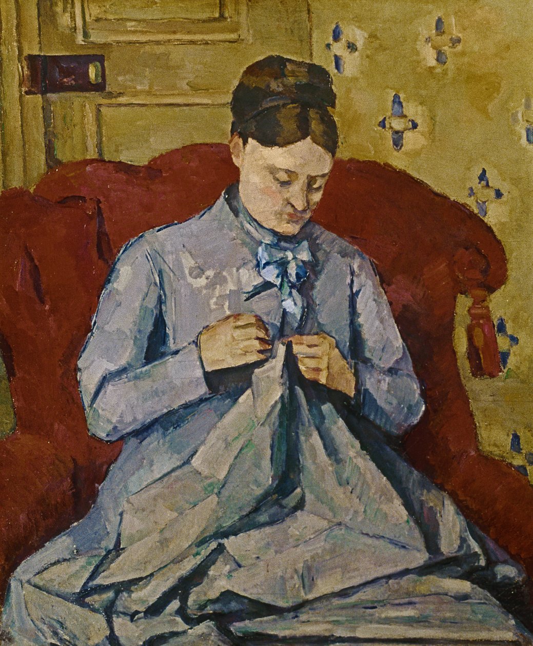 Madame Cezanne varrás alkotó: Paul Cézanne
