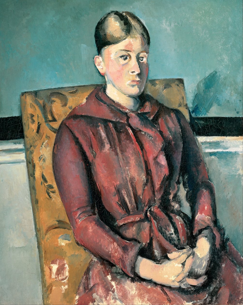 Madame Cézanne Sárga karosszékben alkotó: Paul Cézanne