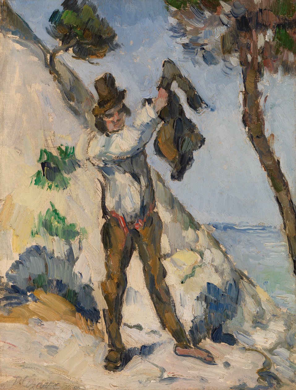Férfi mellényben, 1873 körül alkotó: Paul Cézanne