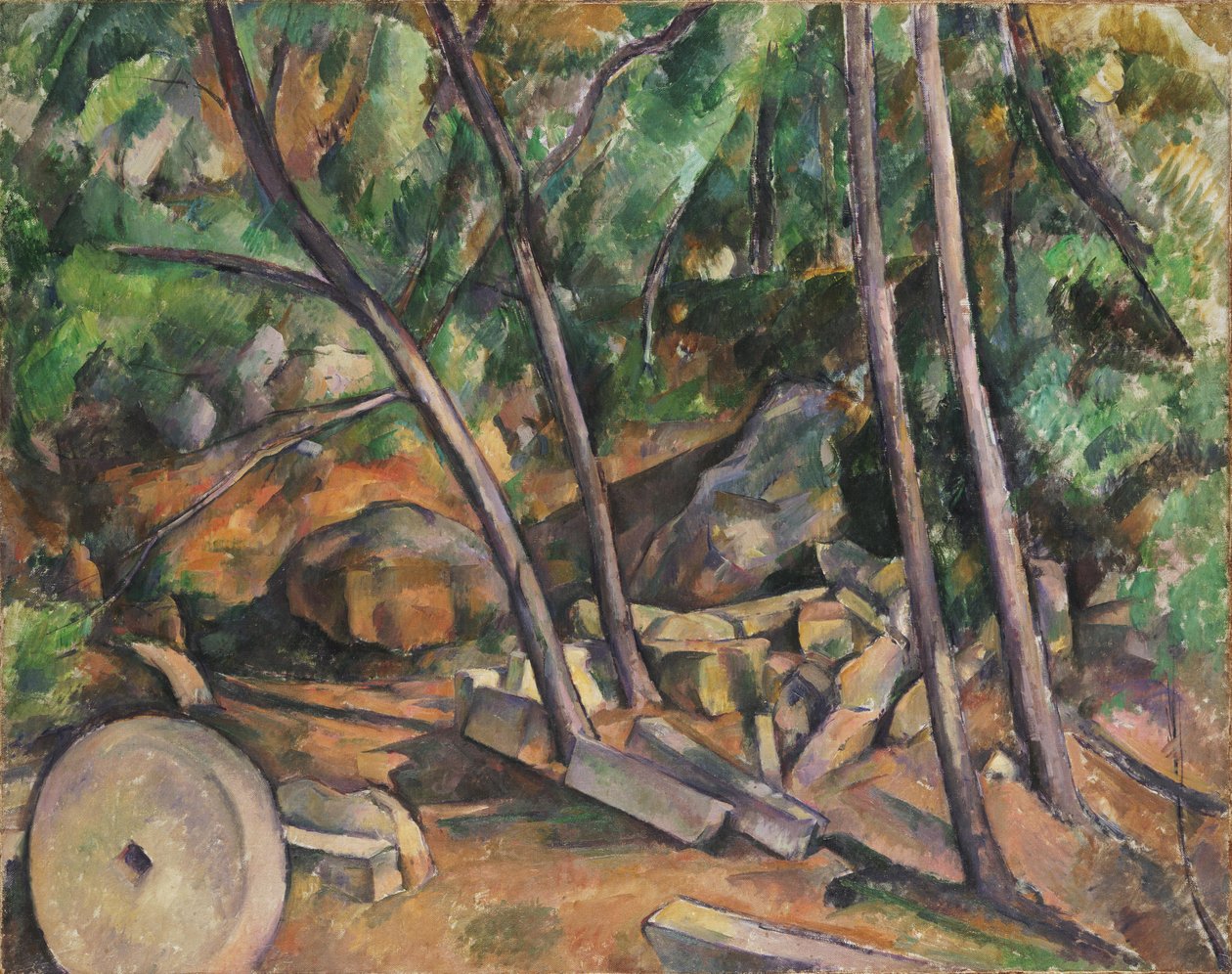 Malomkő a Château Noir parkjában alkotó: Paul Cézanne
