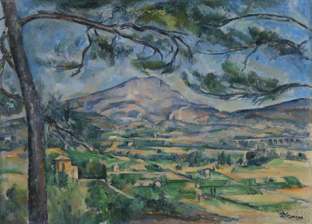 Sainte-Victoire-hegy, 1887 körül alkotó: Paul Cézanne