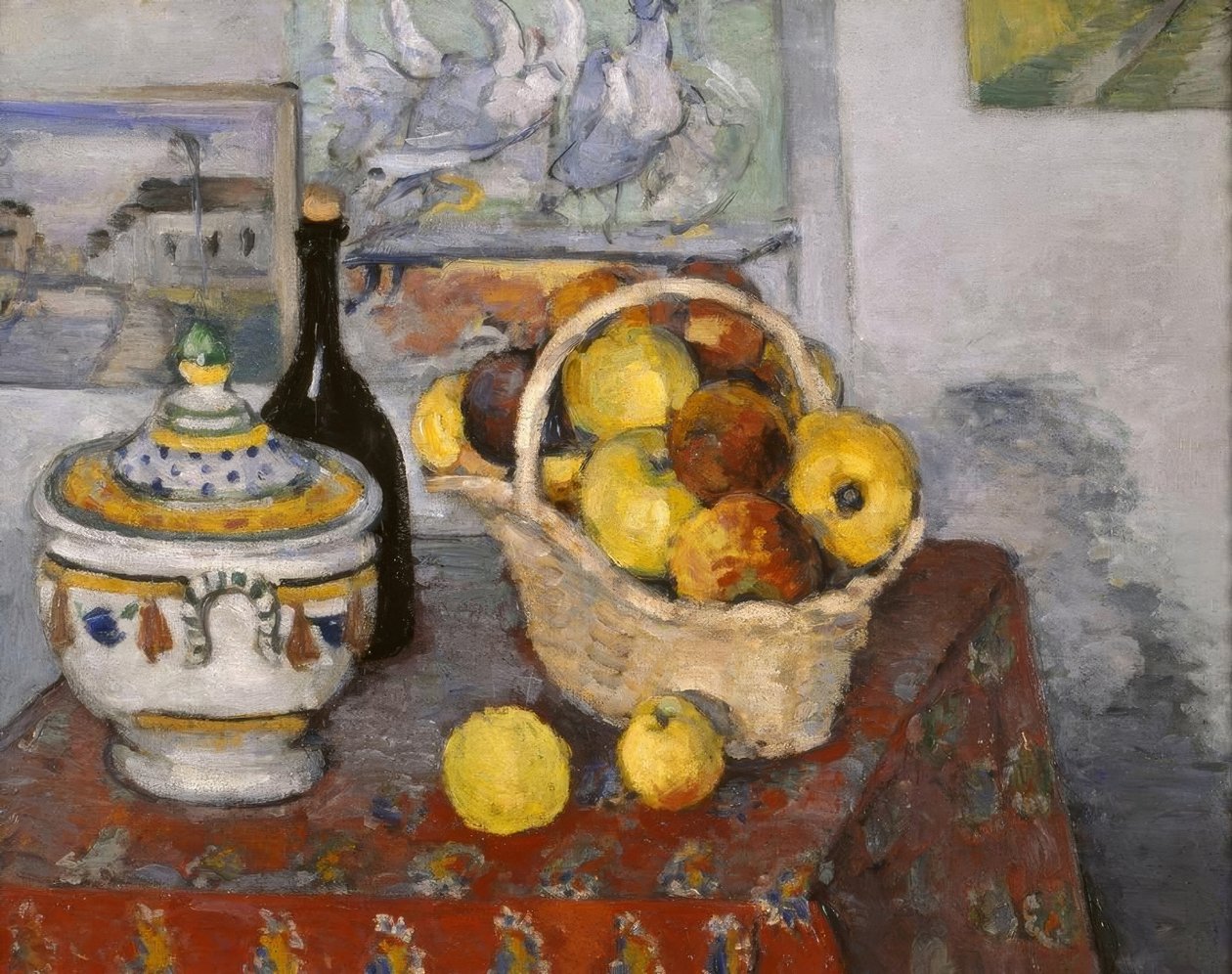 Csendélet levestrénnel alkotó: Paul Cézanne