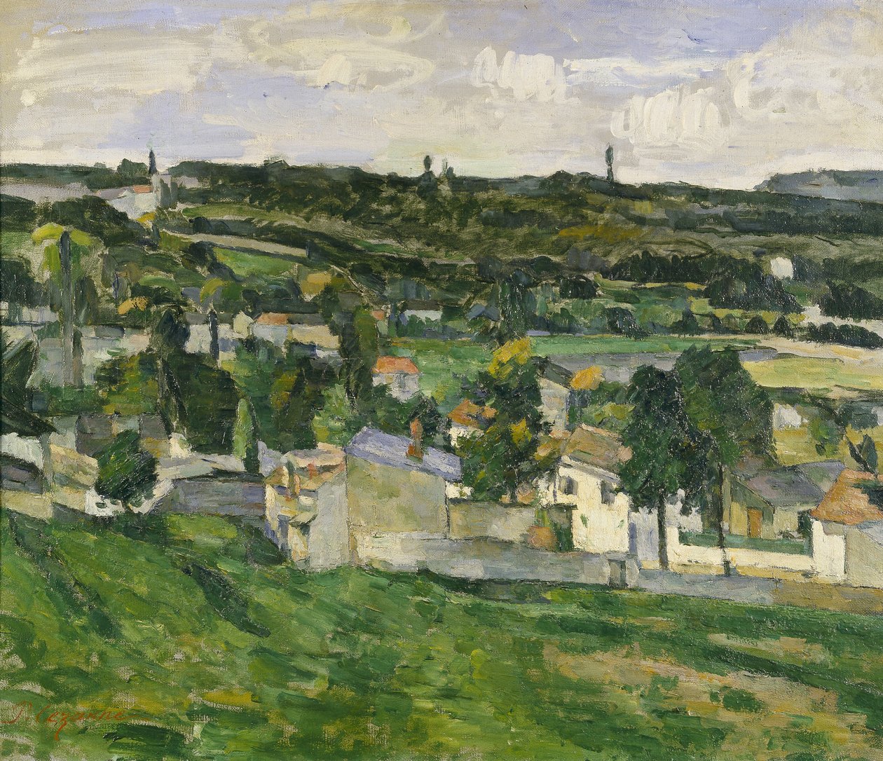 Auvers-sur-Oise közelében, 1880 körül alkotó: Paul Cézanne