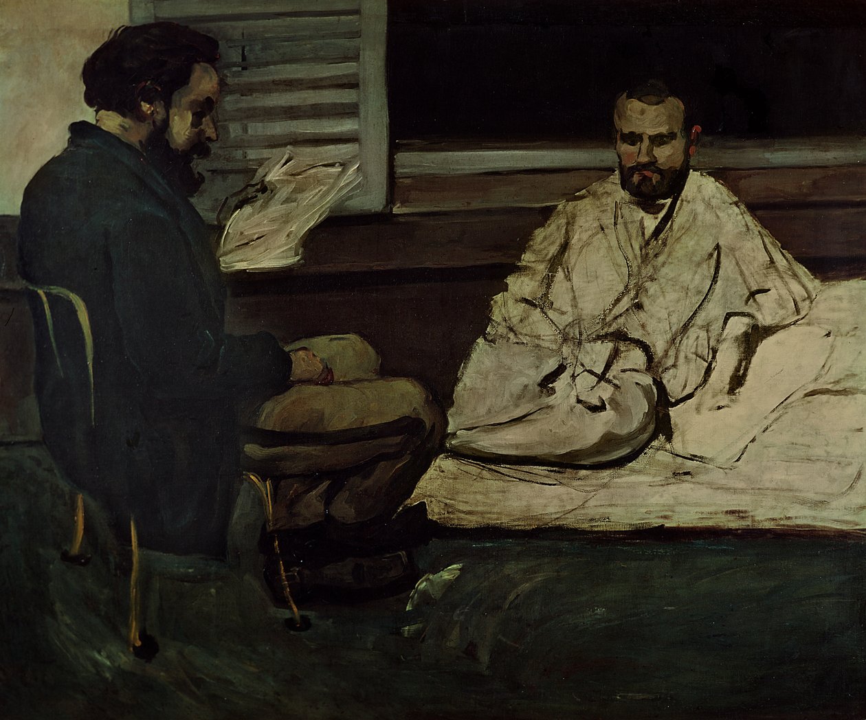 Paul Alexis (1847-1901) Kéziratot olvas Emile Zolának (1840-1902) 1869-70 alkotó: Paul Cézanne