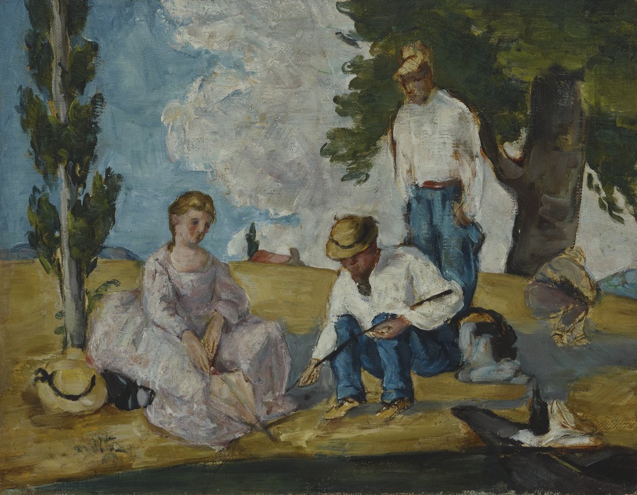 Piknik a folyóparton, 1873-74 alkotó: Paul Cézanne