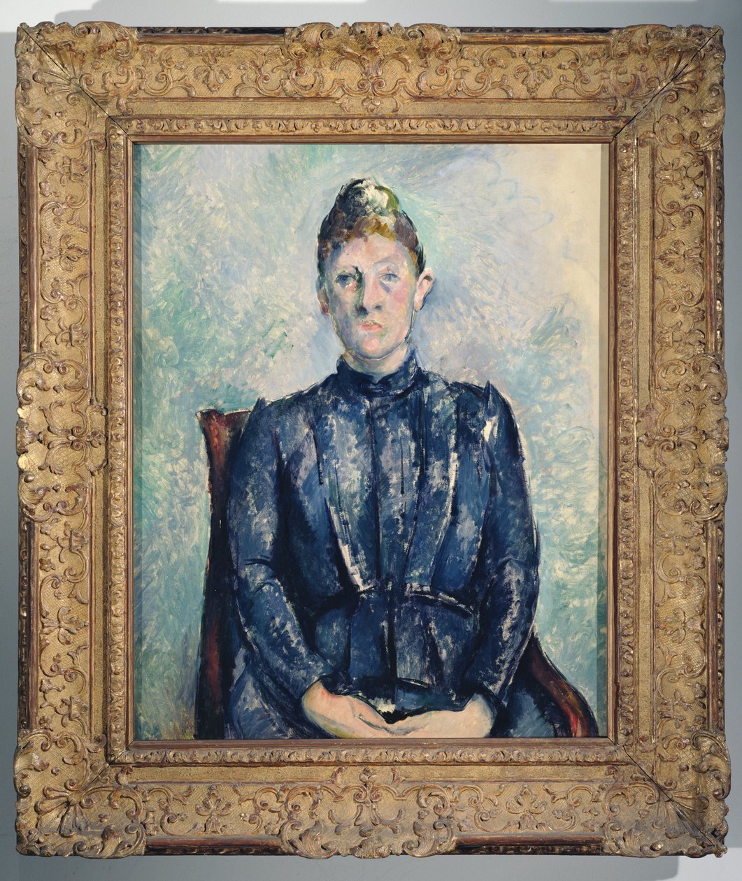 Madame Cezanne portréja, 1890 körül (lásd még: 869809) alkotó: Paul Cézanne