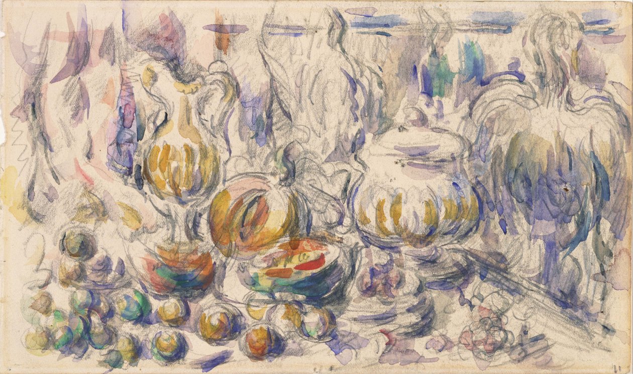Fazék és leves Tureen alkotó: Paul Cézanne