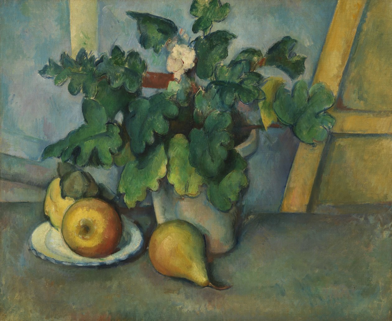 Virág- és körtecserep, 1888-90 körül alkotó: Paul Cézanne