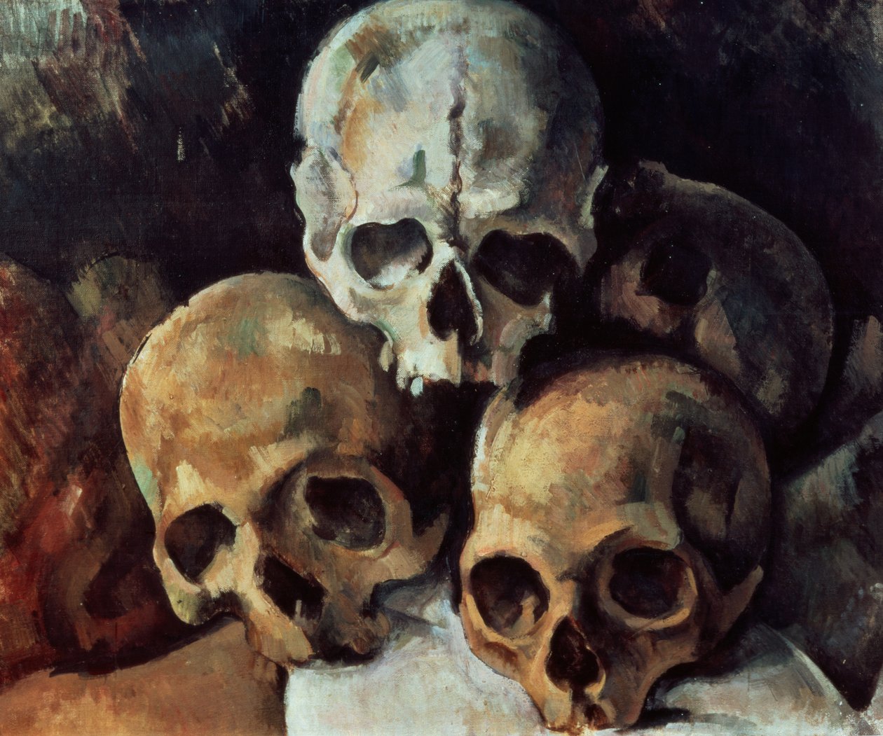 Koponyák piramisa, 1898-1900 alkotó: Paul Cézanne