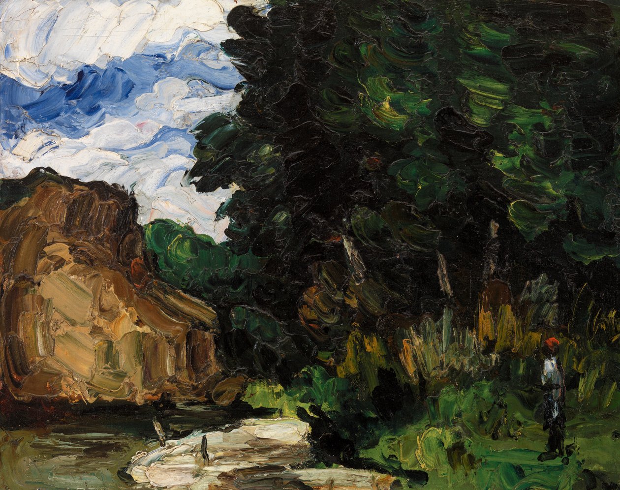 River Bend, 1865 körül alkotó: Paul Cézanne