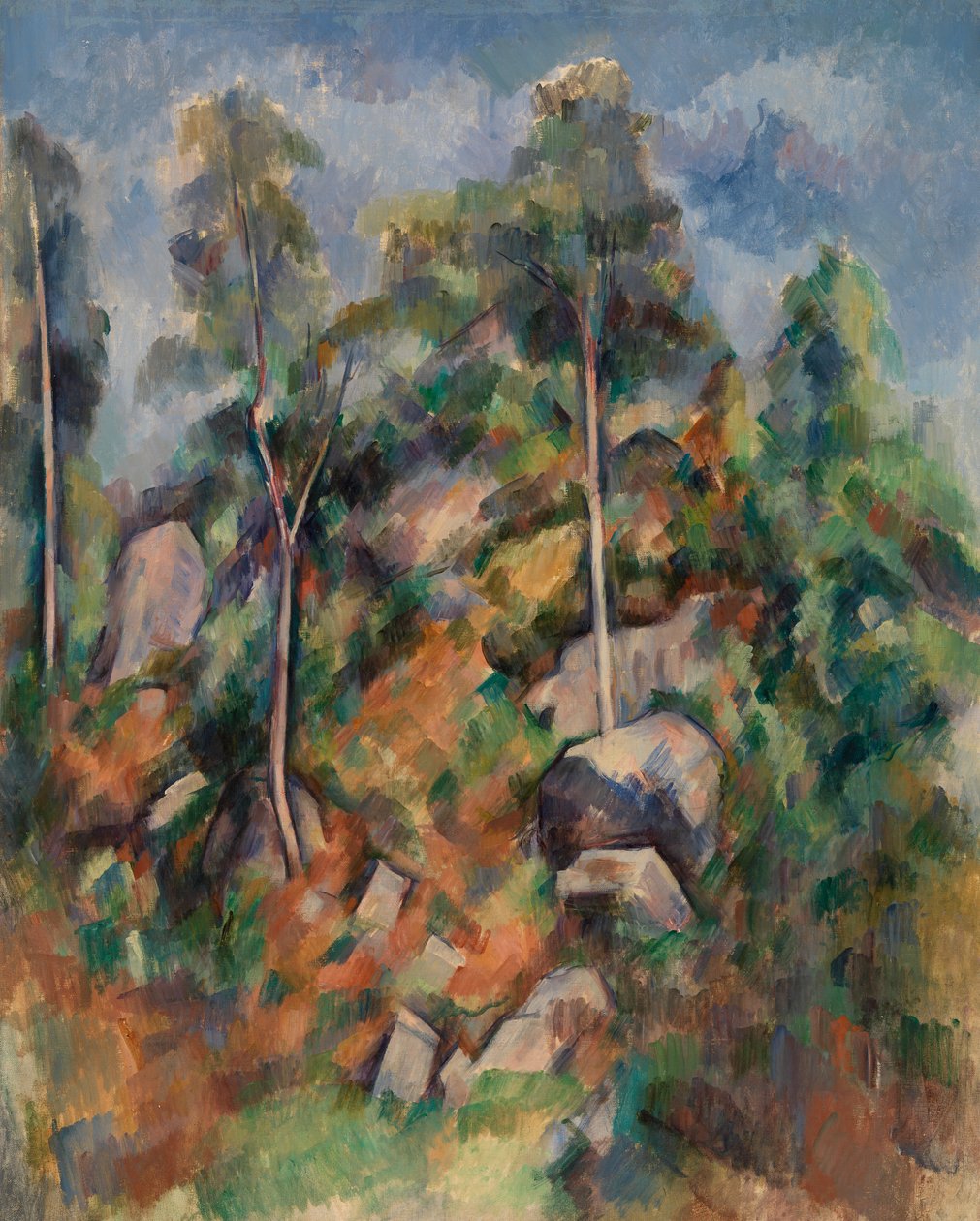 Sziklák és fák, 1904 körül alkotó: Paul Cézanne