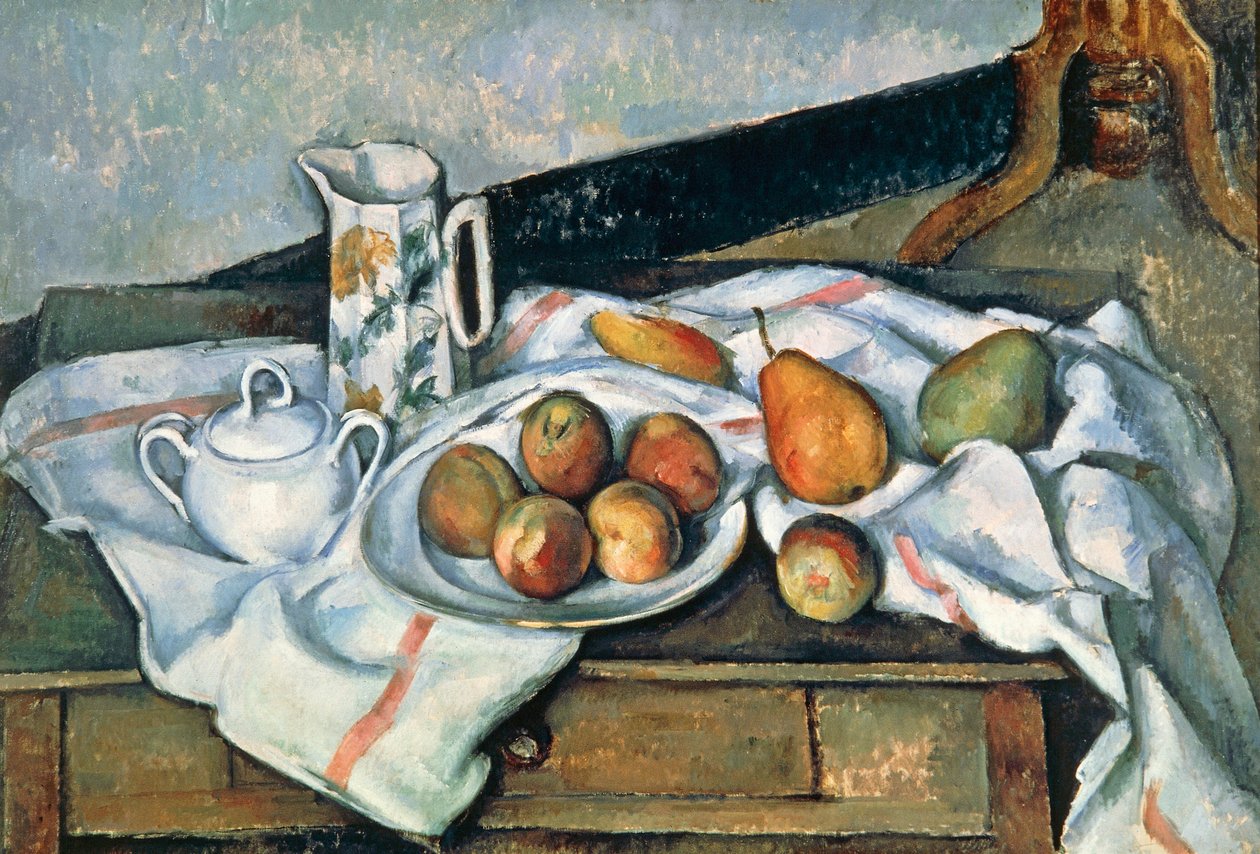 Őszibarack és körte csendélet, 1888-90 alkotó: Paul Cézanne