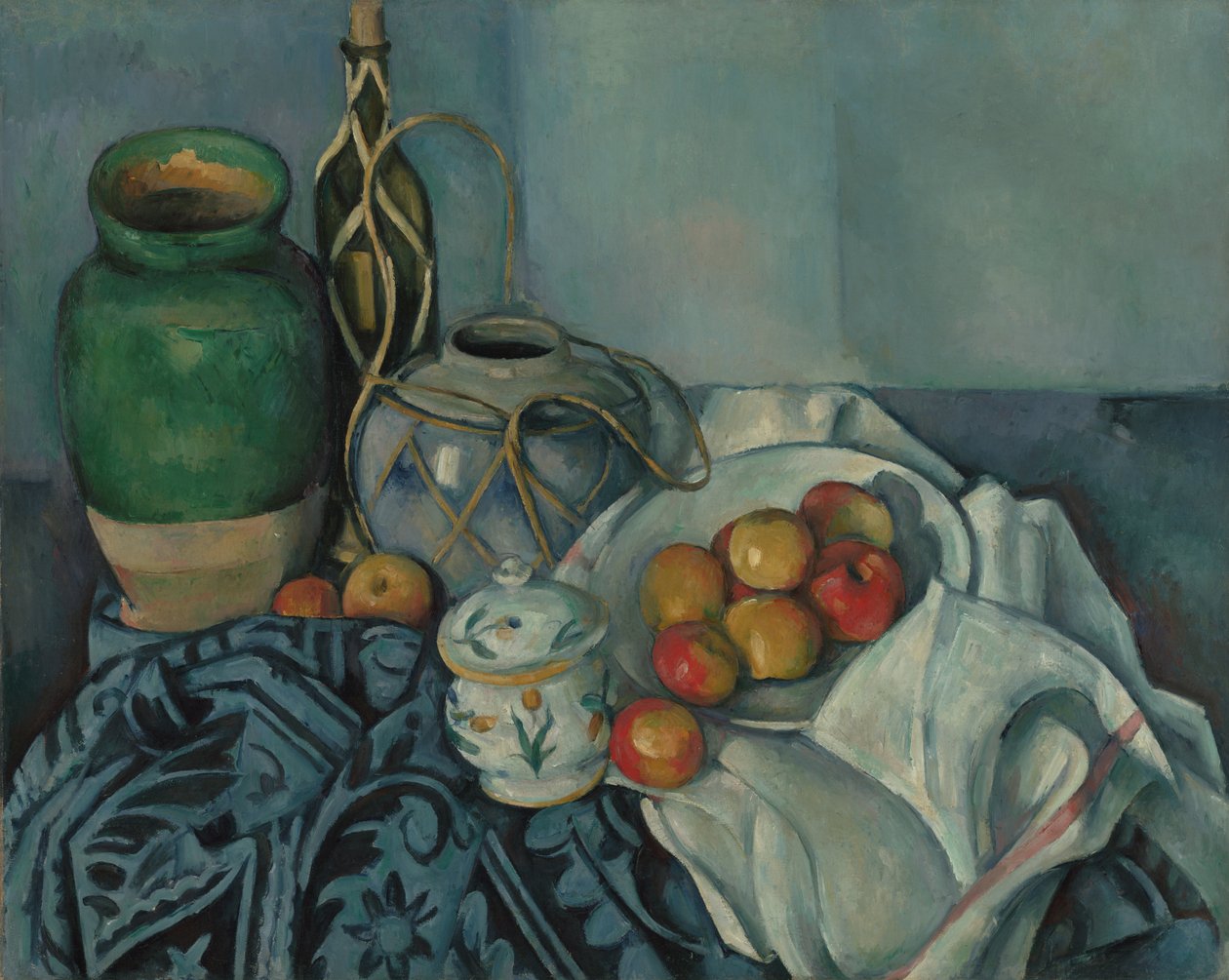 Csendélet almával alkotó: Paul Cézanne