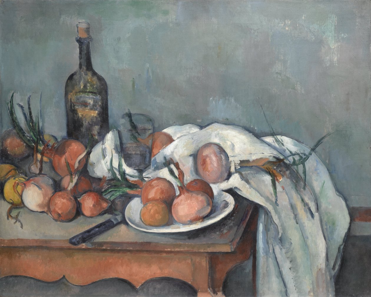 Csendélet hagymával alkotó: Paul Cézanne