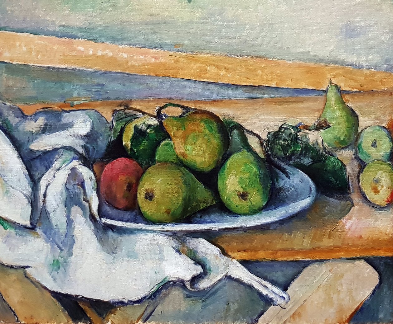 Csendélet körtével alkotó: Paul Cézanne