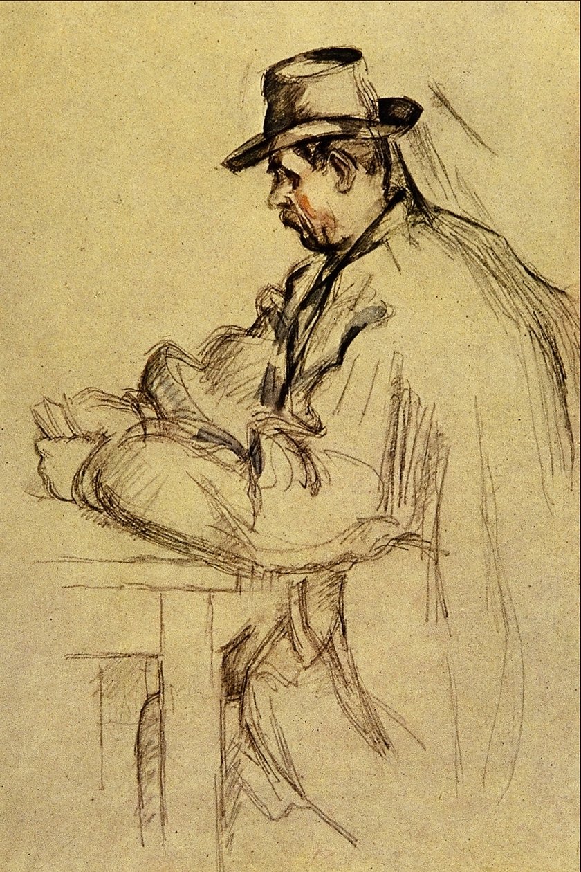 Tanulmány a kártyajátékosok számára alkotó: Paul Cézanne