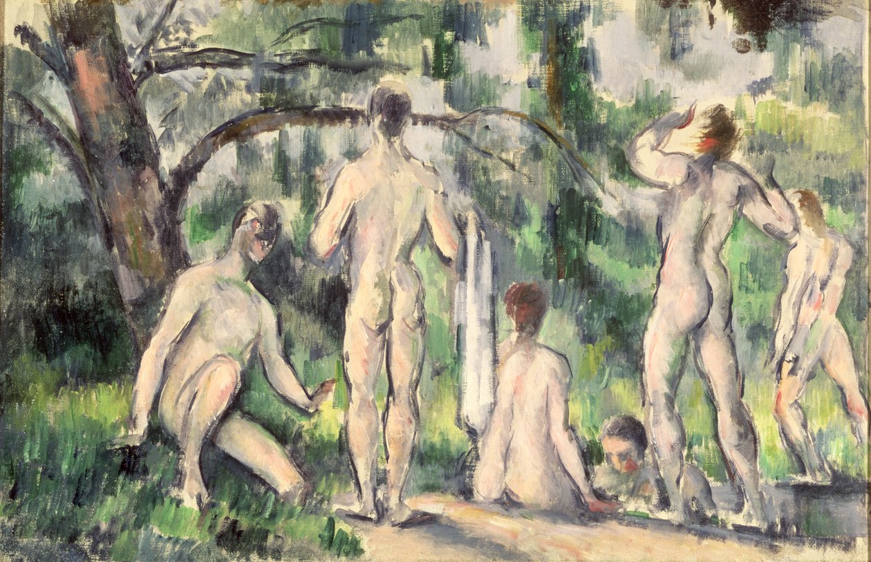 Fürdőzők tanulmánya, 1895-98 körül alkotó: Paul Cézanne