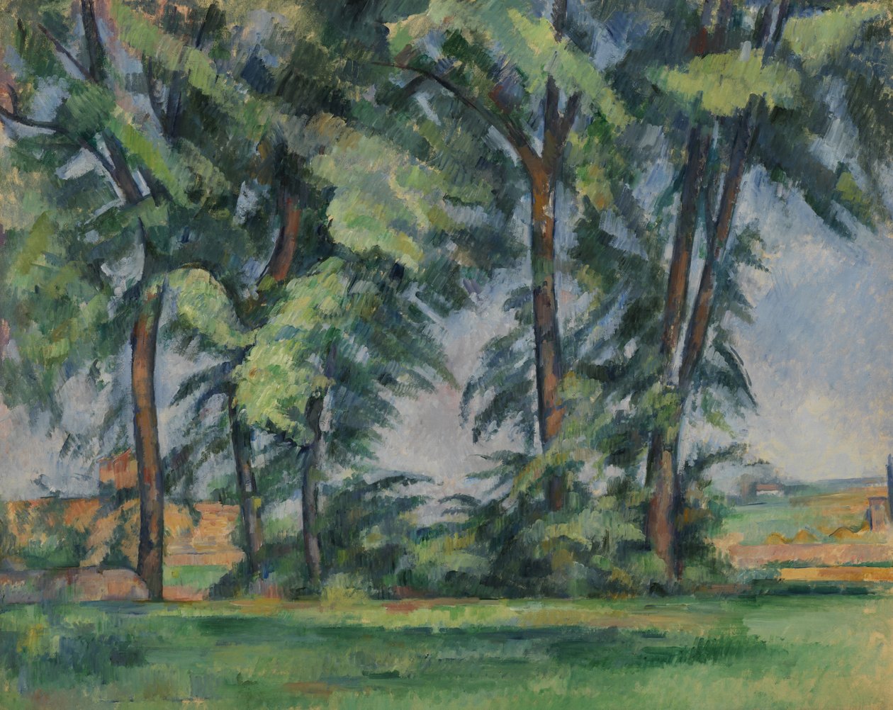 Magas fák a Jas de Bouffannál, 1883 körül alkotó: Paul Cézanne