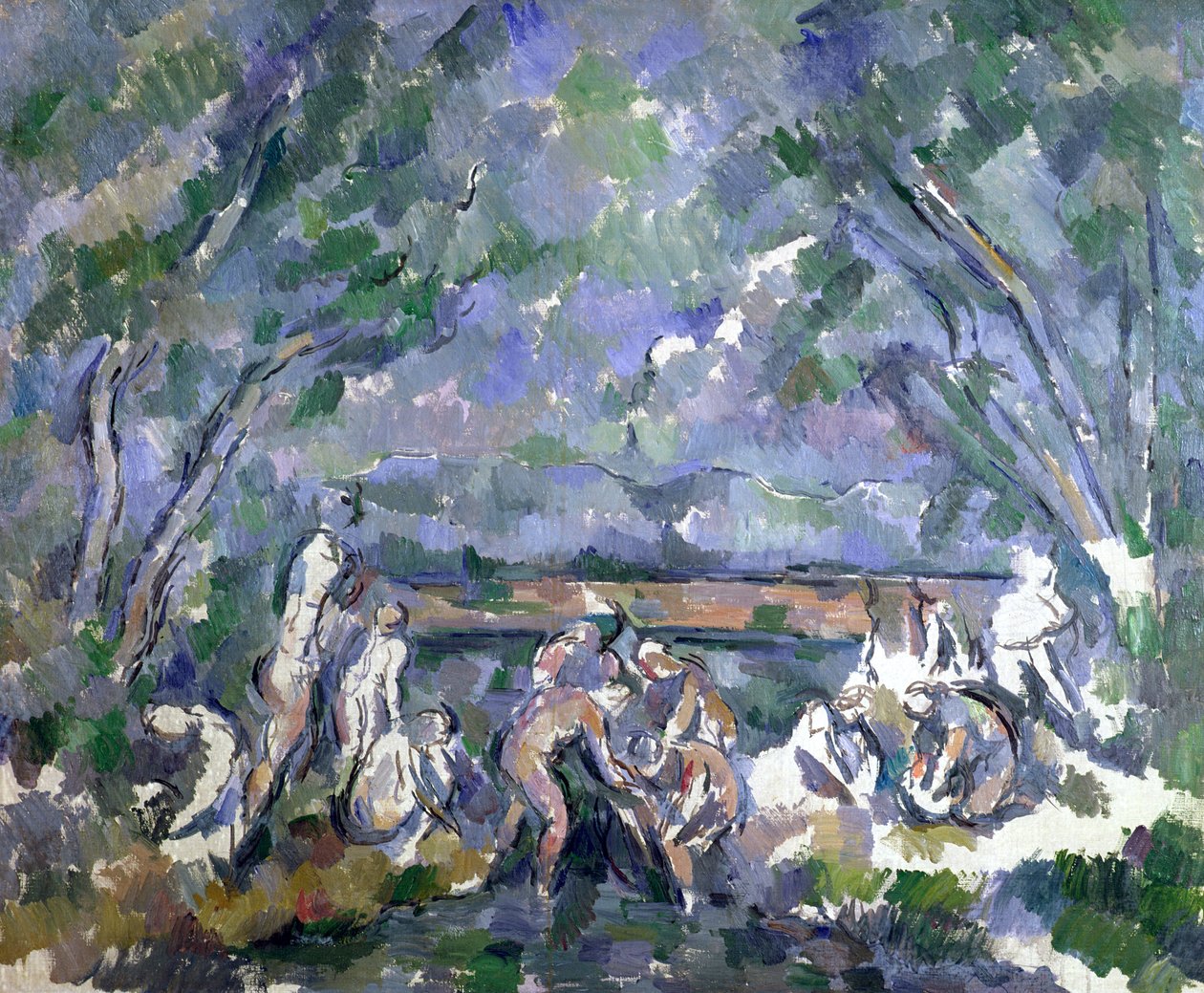 A fürdőzők, 1902-06 alkotó: Paul Cézanne