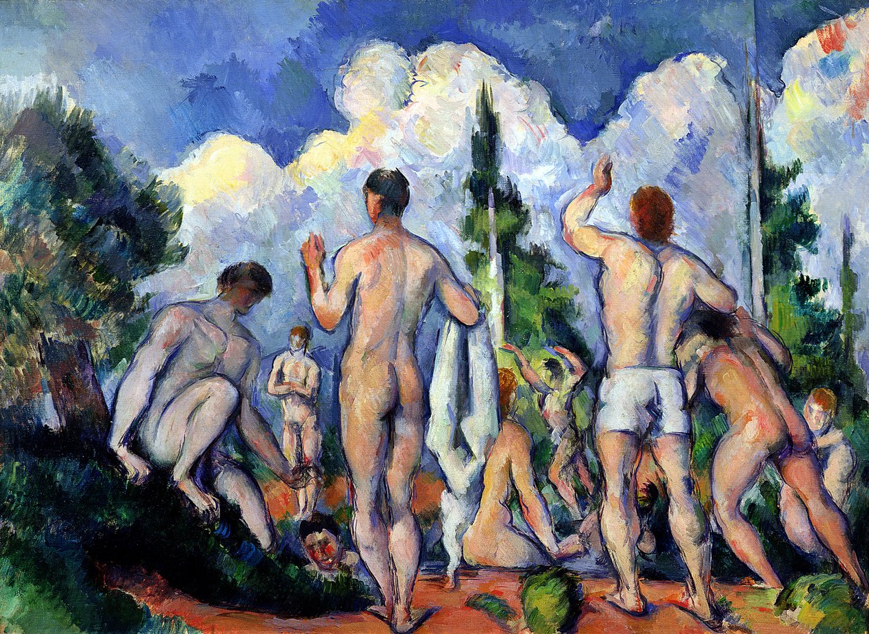 A fürdőzők, 1890-92 körül alkotó: Paul Cézanne