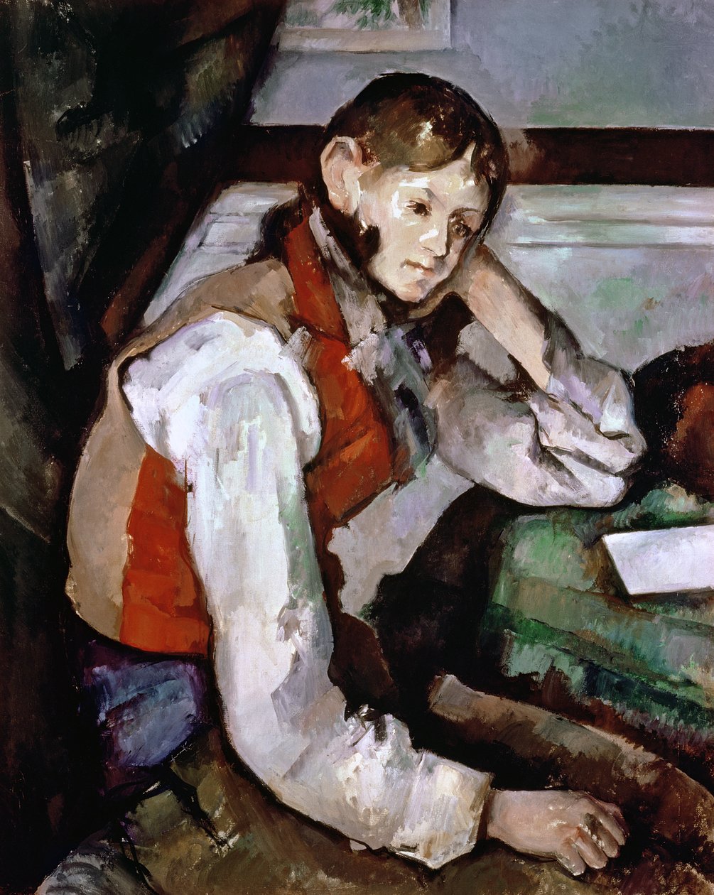 A vörös mellényes fiú, 1888-90 alkotó: Paul Cézanne
