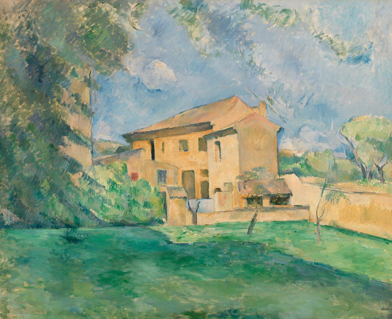 A farm Jas de Bouffanban alkotó: Paul Cézanne