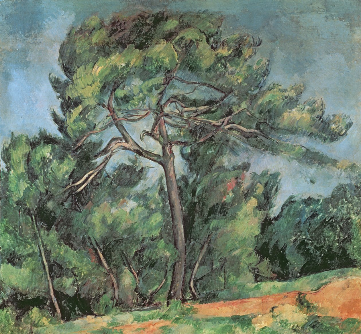 A nagy fenyő, 1889 körül alkotó: Paul Cézanne