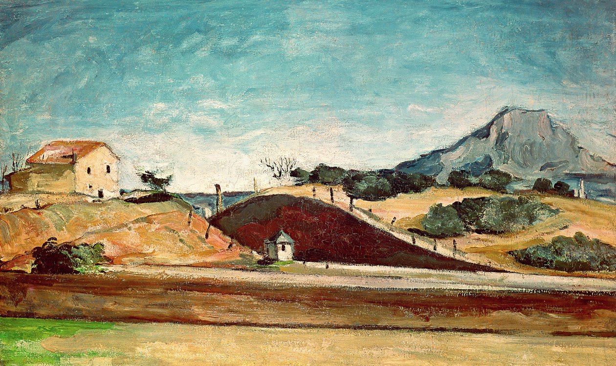 A vasúti átvágás, 1870 körül alkotó: Paul Cézanne