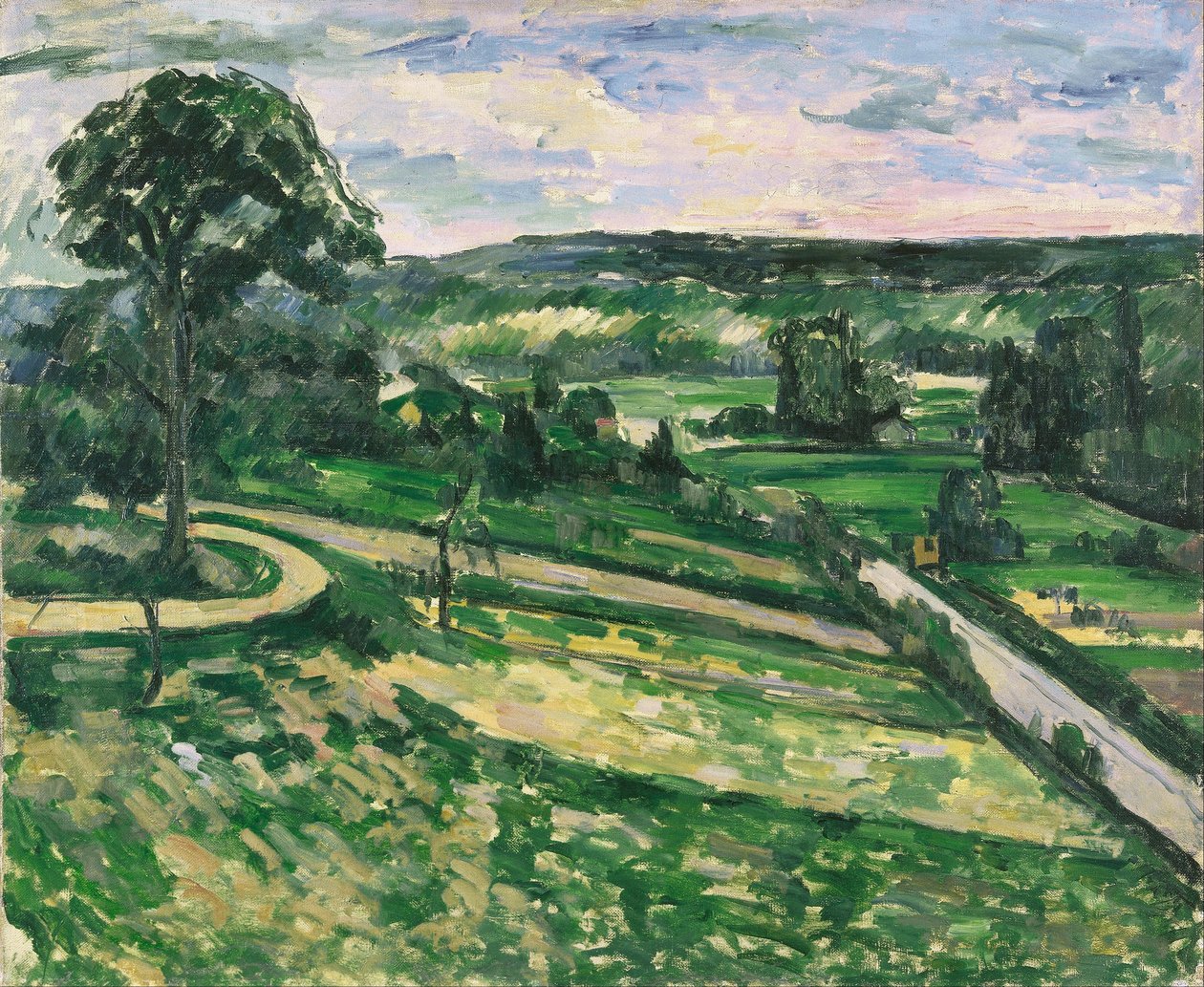A fa a kanyarban alkotó: Paul Cézanne