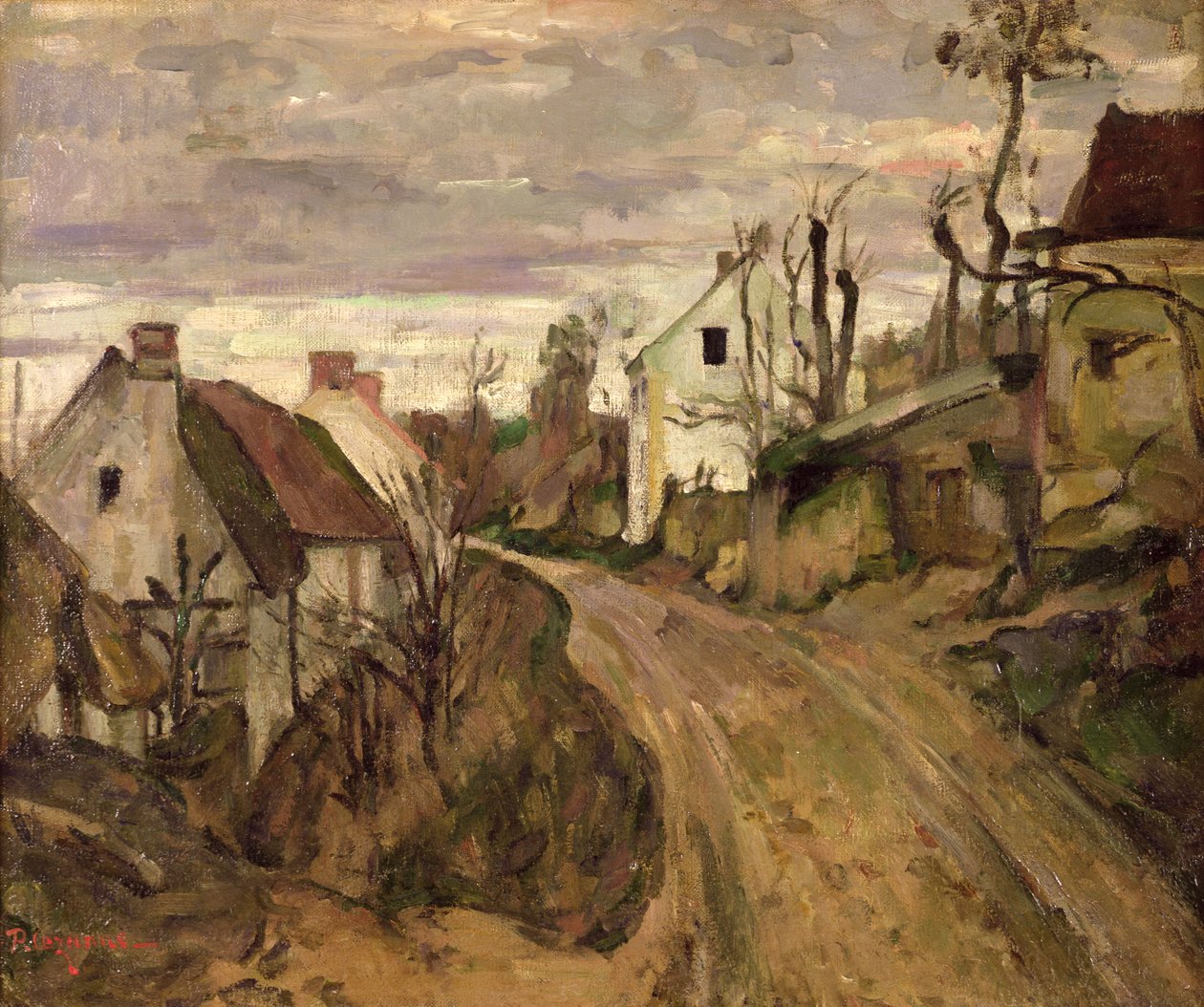 The Village Road, Auvers, 1872-73 körül alkotó: Paul Cézanne