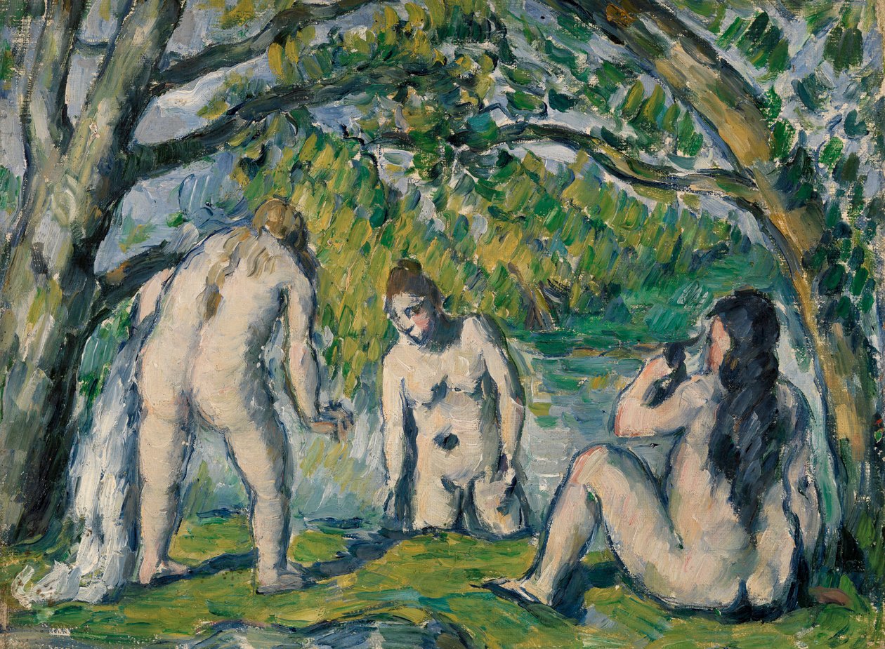 Három fürdőző alkotó: Paul Cézanne
