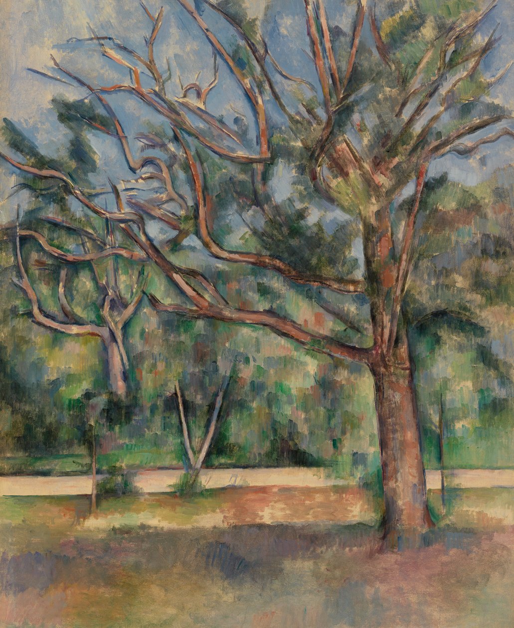 Fák és út, 1890 körül alkotó: Paul Cézanne