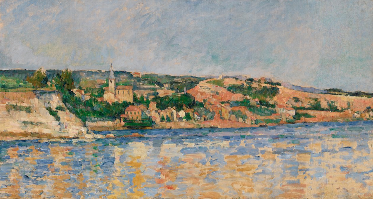 Falu a víz szélén, 1876 körül alkotó: Paul Cézanne