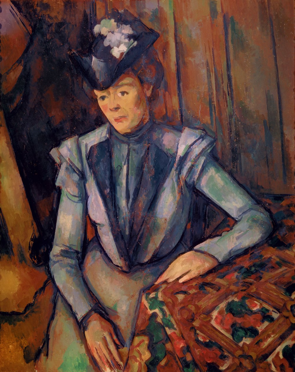 Nő kékben (Madame Cezanne) 1900-02 alkotó: Paul Cézanne