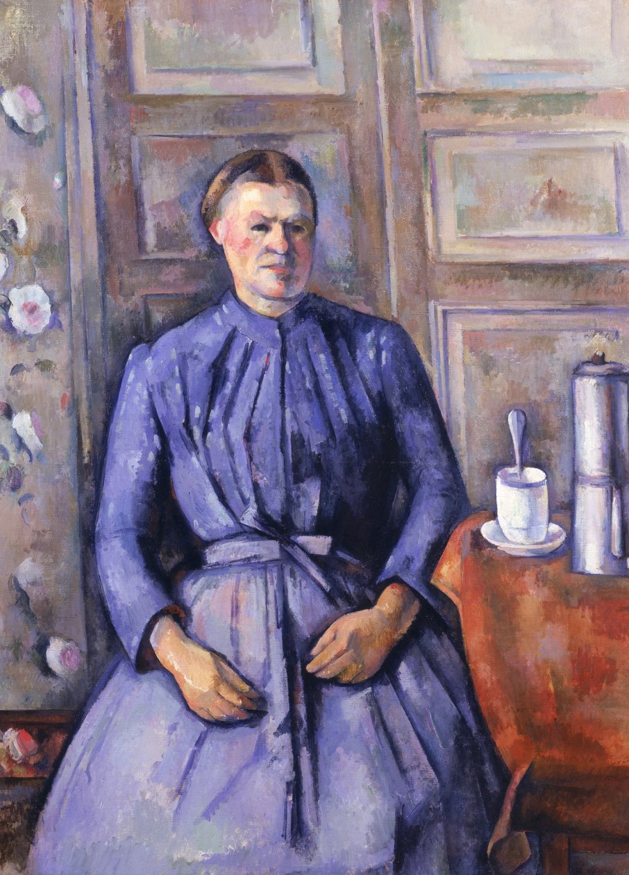 Nő kávéskannával, 1890-95 körül alkotó: Paul Cézanne
