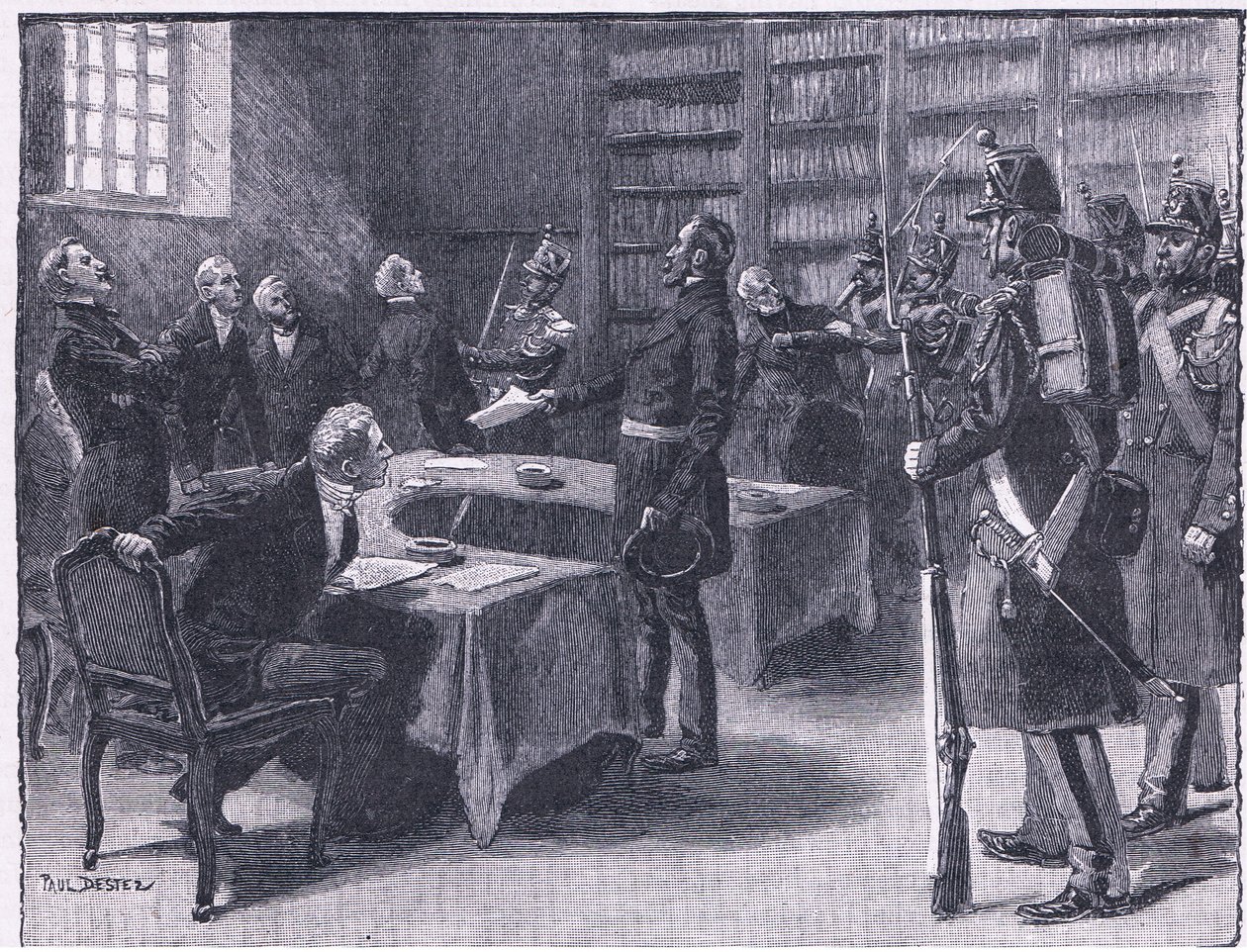 Az 1851-es államcsíny: A bírák kilakoltatása alkotó: Paul Destez