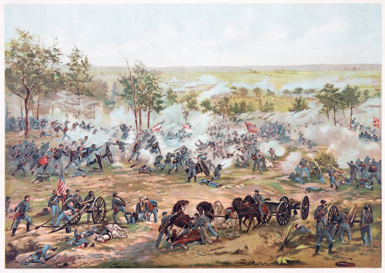 Gettysburgi csata, kocsma. Kurz und Allison, 1891 alkotó: Paul Dominique Philippoteaux