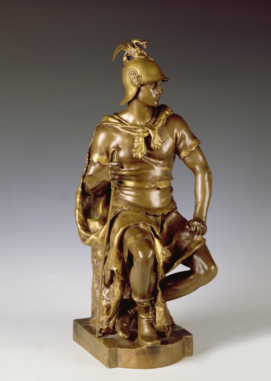 Katonai bátorság, 1876 (bronz) alkotó: Paul Dubois