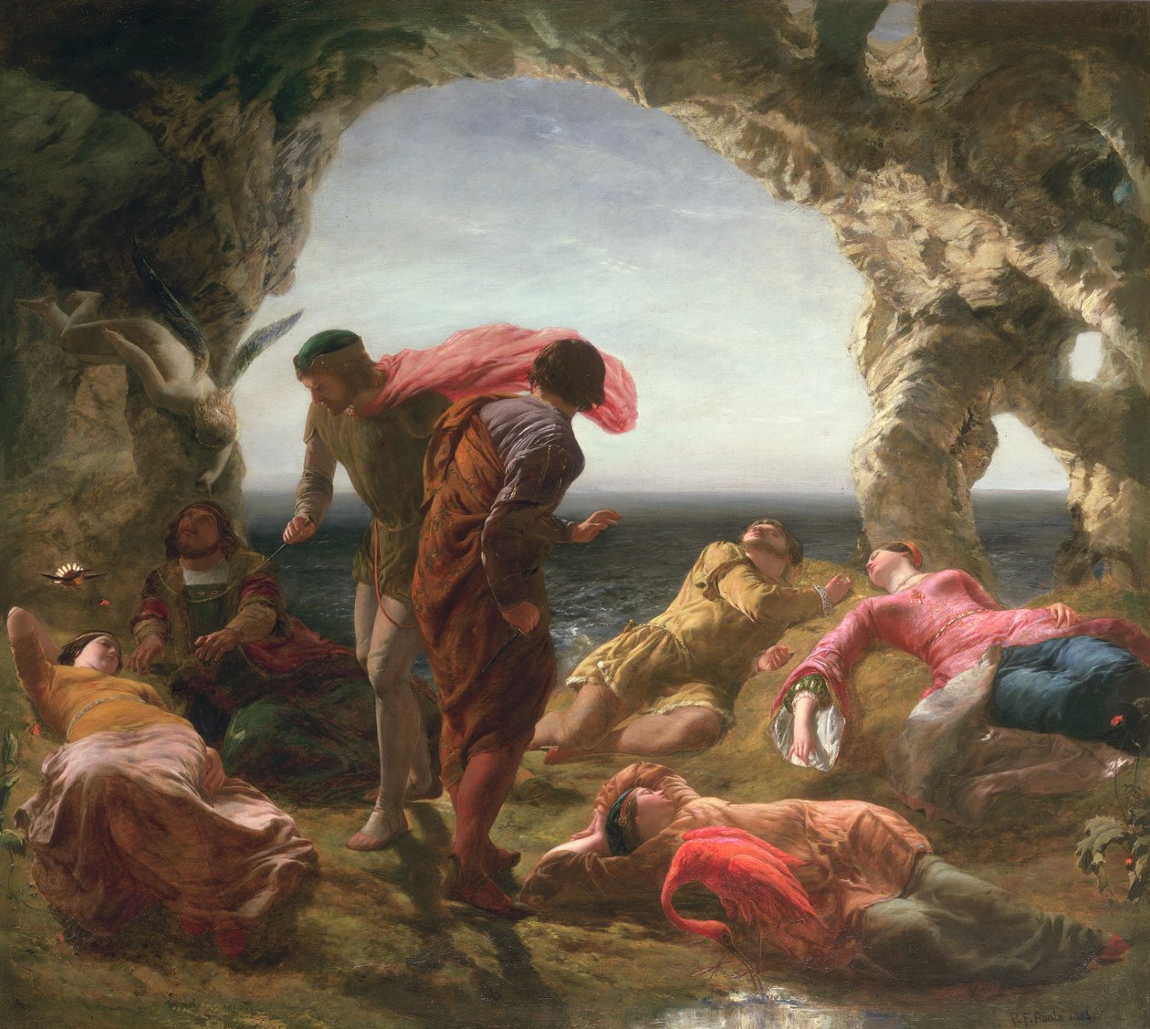 Jelenet a viharból, 1856 alkotó: Paul Falconer Poole