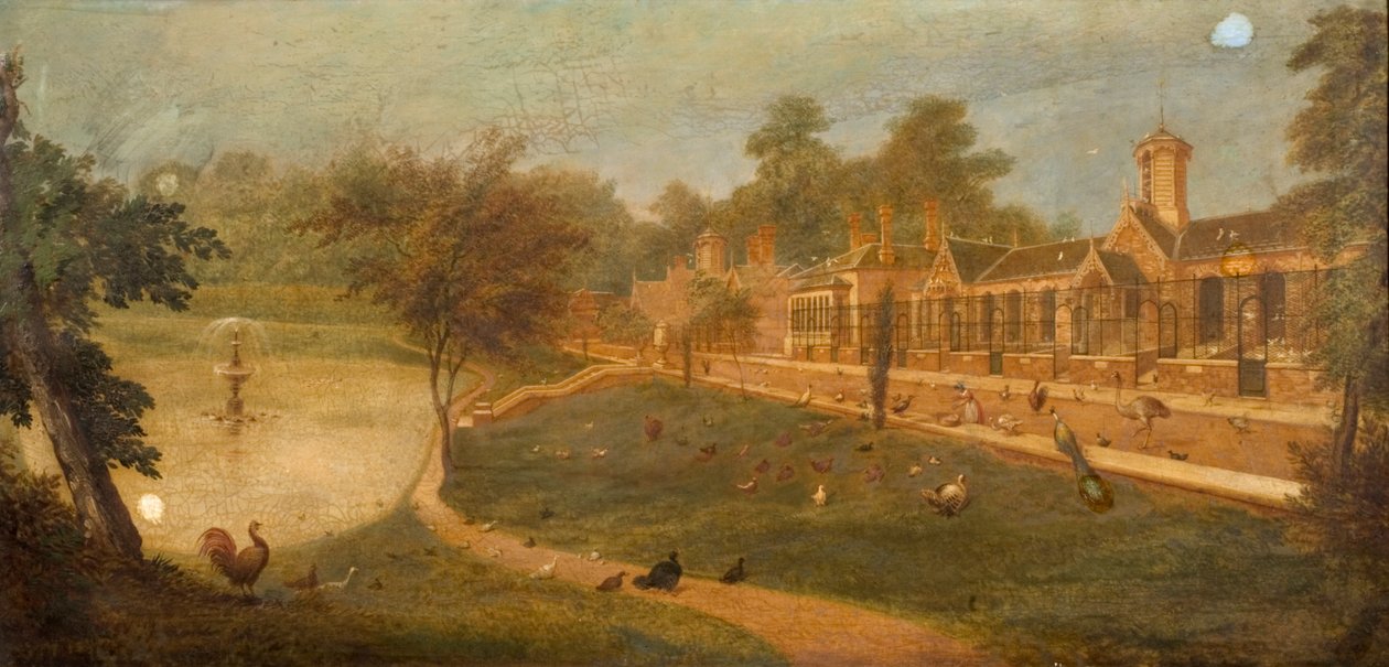 Viktória királynő madárháza, 1852 körül alkotó: Paul Fischer