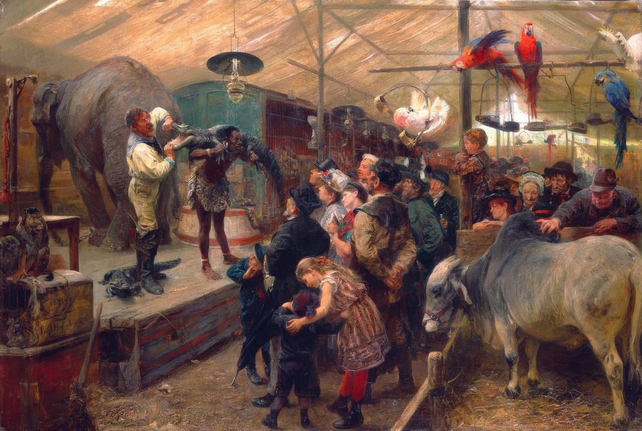 Az állatkunyhóban alkotó: Paul Friedrich Meyerheim