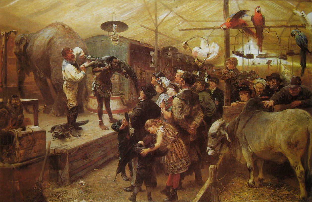 Menagerie az állati kunyhóban alkotó: Paul Friedrich Meyerheim